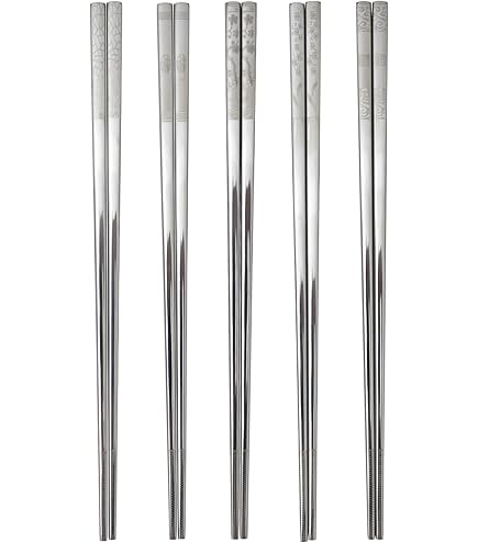 韓国　ステンレス箸　22膳セット Amazon | ステンレス 金属 箸セット 22cm 経済的 耐熱 丈夫 10膳